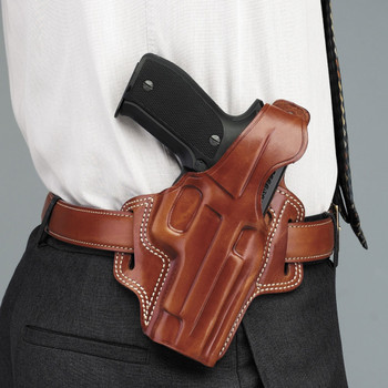 GALCO Fletch High Ride for Glock 20,21 Right Hand Leather Belt Holster (FL228)