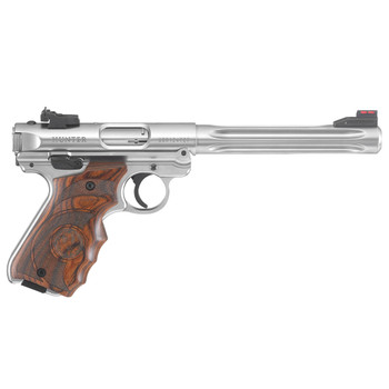 RUGER Mark IV Hunter 22LR 6.88in 10rd Satin Stainless Rimfire Pistol with Target Laminate Grip (40160)