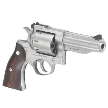 RUGER Redhawk 357 Magnum 4.2in 8rd Satin Stainless Revolver with Hardwood Grips (5059)