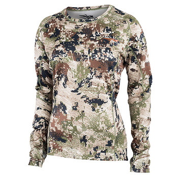 SITKA Womens Core Midweight Crew Long Sleeve Optifade Subalpine Shirt (10078-SA)