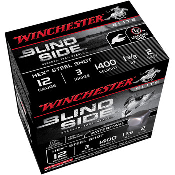 WINCHESTER Blind Side 12Ga 3in 1 3/8 oz Hex Shot 25rd Box Bullets (SBS1232)