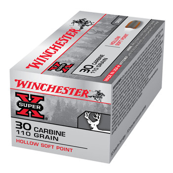 WINCHESTER Super-X .30 Carbine 110Gr HSP 50rd Box Rifle Ammo (X30M1)