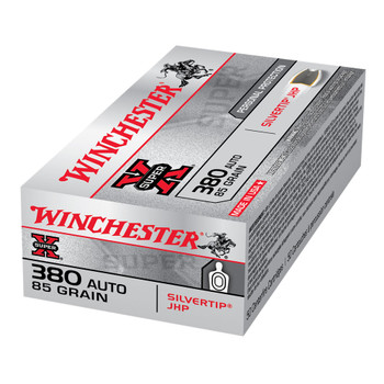 WINCHESTER Super-X .380 ACP 85Gr Silvertip HP 50rd Box Ammo (X380ASHP)