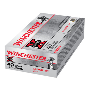 WINCHESTER Super-X .40 S&W 155Gr Silvertip HP 50rd Box Ammo (X40SWSTHP)