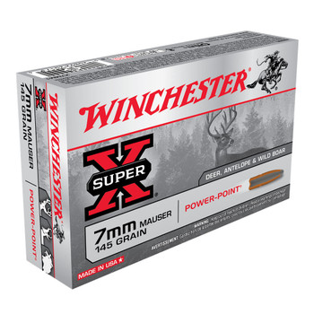 WINCHESTER Super-X 7mm Mauser 145Gr PP 20rd Box Rifle Ammo (X7MM1)