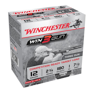 WINCHESTER Win3Gun 12Ga 1oz 2.75in #7.5 Lead Shot 25rd Box Shotshells (XLT127TG)