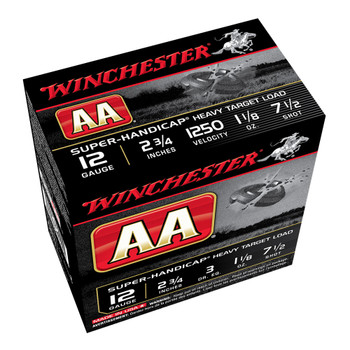 WINCHESTER AA 12Ga 1 1/8oz 2.75in #7.5 Lead Shot 25rd Box Shotshells (AAHA127)