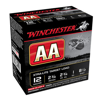WINCHESTER AA 12Ga 1oz 2.75in #8.5 Lead Shot 25rd Box Shotshells (AAL1285)