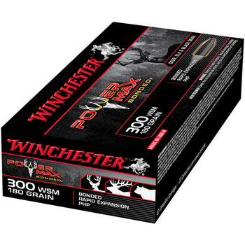 WINCHESTER Power Max Bonded 300 WSM 180Gr Hollow Point 20rd Box Rifle Bullets (X300WSMBP)