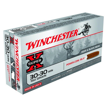 WINCHESTER Super-X Power Core 95/5 Copper Alloy 30-30 150Gr Hollow Point 20rd Box Rifle Bullets (X3030LF)