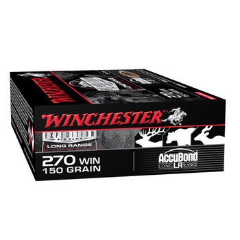 WINCHESTER Expedition Big Game Long Range .270 Win 150Gr Accubond LR 20rd Box Rifle Ammo (S270LR)