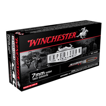 WINCHESTER Expedition Big Game 7mm WSM 160Gr AccuBond CT 20rd Box Rifle Ammo (S7MMWSMCT)