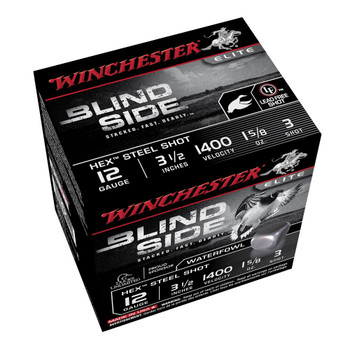 WINCHESTER Blind Side 12Ga 1-5/8oz 3.5in #3 25rd Box Shotshells (SBS12L3)