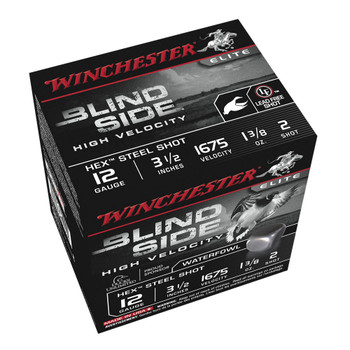 WINCHESTER Blind Side 12Ga 1-3/8oz 3.5in #2 25rd Box Shotshells (SBS12LHV2)