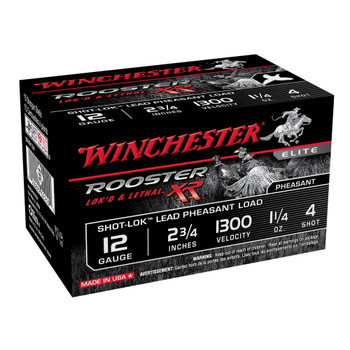 WINCHESTER Rooster XR 12Ga 1-1/4oz 2.75in #4 15rd Box Shotshells (SRXR124)