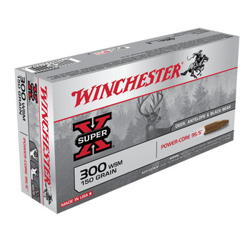 WINCHESTER Super-X .300 WSM 150Gr Power Core 20rd Box Rifle Ammo (X300WSMLF)