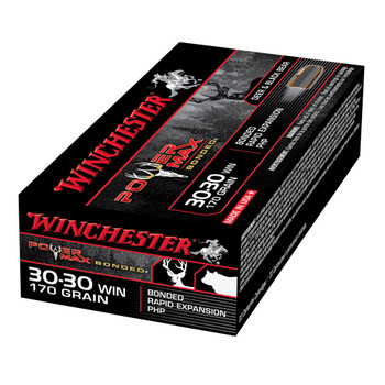 WINCHESTER Power Max Bonded .30-30 Win 170Gr HP 20rd Box Rifle Ammo (X30303BP)