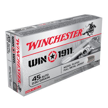 WINCHESTER Win 1911 .45 Auto 230Gr FMJ 50rd Box Ammo (X45T)