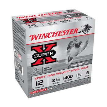 WINCHESTER AMMO Super-X 12Ga 2.75in 6-Shot Xpert Shotgun Shells (WEX12H6)