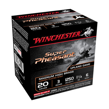 WINCHESTER AMMO Super Pheasant 20Ga 3in 6-Shot Shotgun Shells (X203PH6)