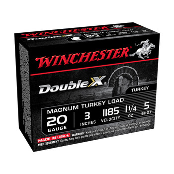 WINCHESTER AMMO Double X 20Ga 3in 5-Shot Turkey Shotgun Shells (X203XCT5)