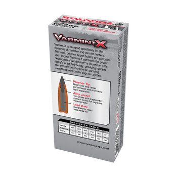 WINCHESTER AMMO Varmint X 223 Remington 40Gr Polymer Tip Ammo (X223P1)