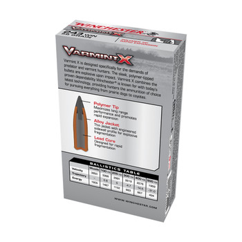 WINCHESTER AMMO Varmint X 243 Winchester 58Gr Polymer Tip Ammo (X243PXL)