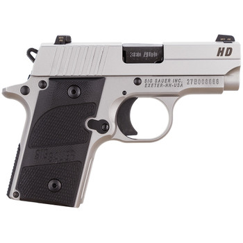 SIG SAUER P238 Stainless HD 2.7in 380 ACP 6rd Pistol, CA Compliant (238-380-HD-CA)