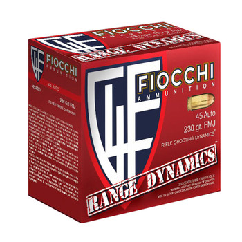 FIOCCHI Range Dynamics .45 ACP 230Gr FMJ 200rd Box Ammo (45ARD)