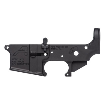 AERO PRECISION AR15 Assembled Ambidextrous Gen 2 Anodized Black Lower Receiver (APAR501102AC)