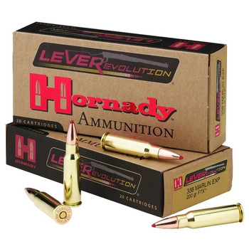 HORNADY LEVERevolution 338 Marlin Express 200 Grain FTX Ammo, 20 Round Box (82240)