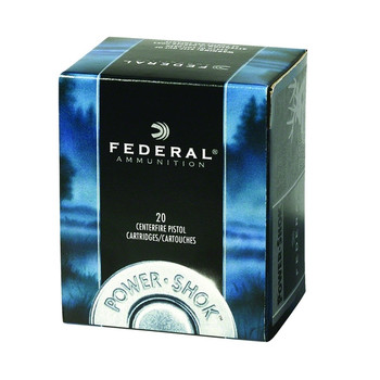 FEDERAL Power-Shok 44 Mag 240 Grain JHP Ammo, 20 Round Box (C44A)