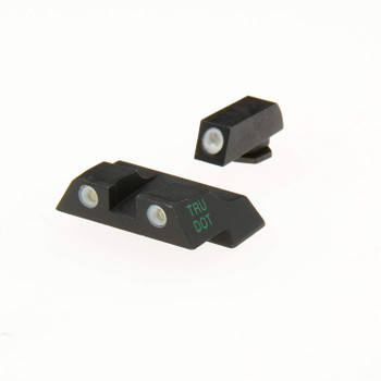 MEPROLIGHT Tru-Dot Tritium Fiber Optic Green,Green Front & Rear Iron Sight for Glock 26,27 (ML10226)