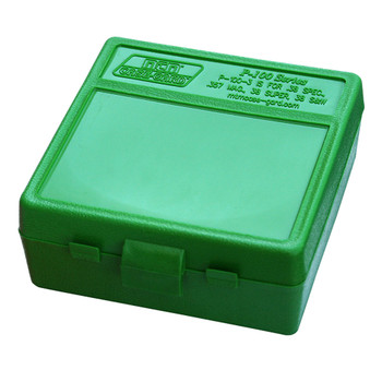 MTM CASE-GARD P-100 Series 100rd Green Medium Handgun Ammo Box (P100310)