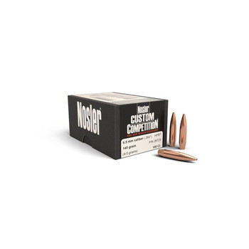 NOSLER Custom Competition 6.5mm .264" 140Gr HPBT 6.5mm 100rd Box Bullets (26725)