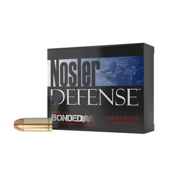 NOSLER Defense .45 ACP 230Gr JHP 20rd Box Handgun Ammo (39645)