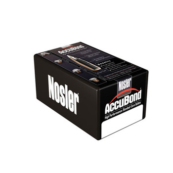 NOSLER AccuBond .30 Caliber .308" 180Gr Spitzer 50rd Box Bullets (54825)
