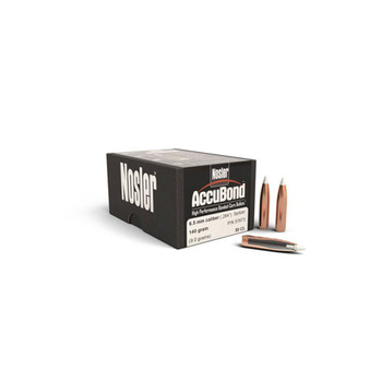NOSLER AccuBond 6.5mm .264" 140Gr Spitzer 50rd Box Bullets (57873)