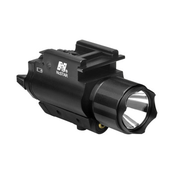 NCSTAR Tactical QR 200 Lumen LED Flashlight/Red Laser Combo (AQPFLS)