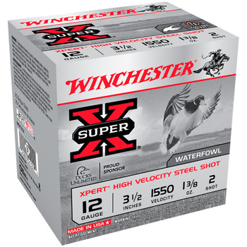 WINCHESTER Super-X 12Ga 3.5in #2 25rd Box Shotshell (WEX12L2)
