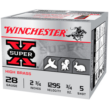 WINCHESTER Super-X 28Ga 2.75in #5 25rd Box Shotshell (X285)