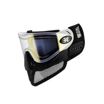 EMPIRE E-Mesh White Airsoft Goggle System with Thermal Mirror Gold Lens (23343)