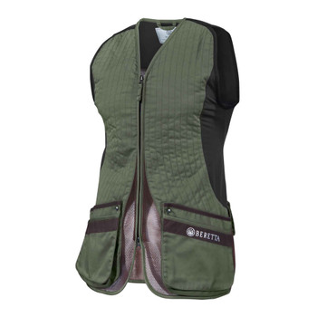 BERETTA Womens Silver Pigeon Evo Green/Chocolate Brown Vest (GT791T155307AB)