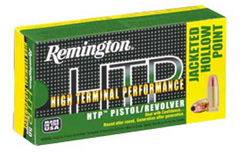 REMINGTON High Terminal Performance 38 Special +P 125 Grain SJHP Ammo, 50 Round Box (RTP38S21)
