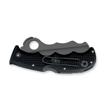 SPYDERCO Assist 3.687in CombinationEdge Black Blade/FRN Black Folding Knife (C79PSBBK)