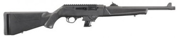 RUGER Pistol Caliber Carbine 9mm 16.12in 10rd Synthetic Stock Black Rifle (19102)