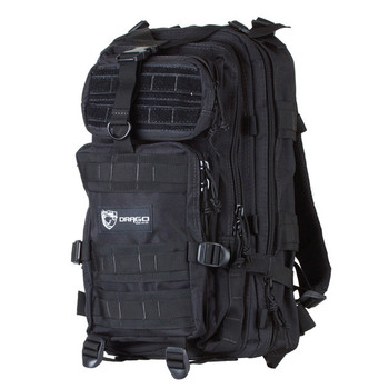 DRAGO GEAR Tracker Backpack, Black (14-301BL)
