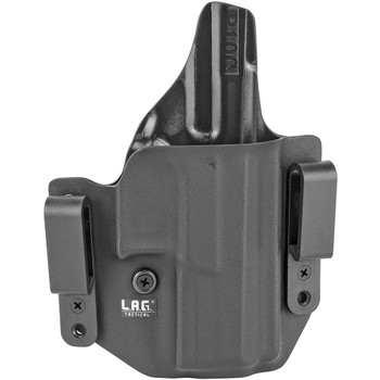 L.A.G. Tactical Defender Fits CZ P-10 C Right Hand OWB/IWB Black Kydex Holster (17014)