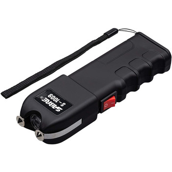 SABRE Stun Gun with Flashlight and Anti-Grab Bar Technology (S-1009)