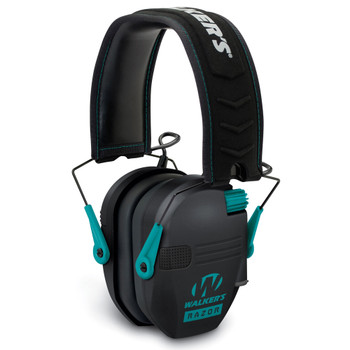 RAZOR Slim Low Profile Teal Electronic Earmuffs (GWP-RSEM-TL)